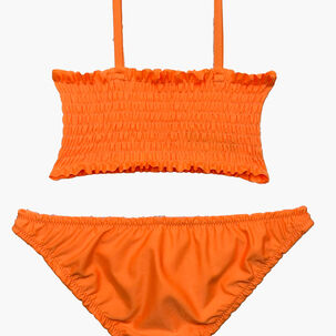 Traje De Baño Niña Dos Piezas Naranja