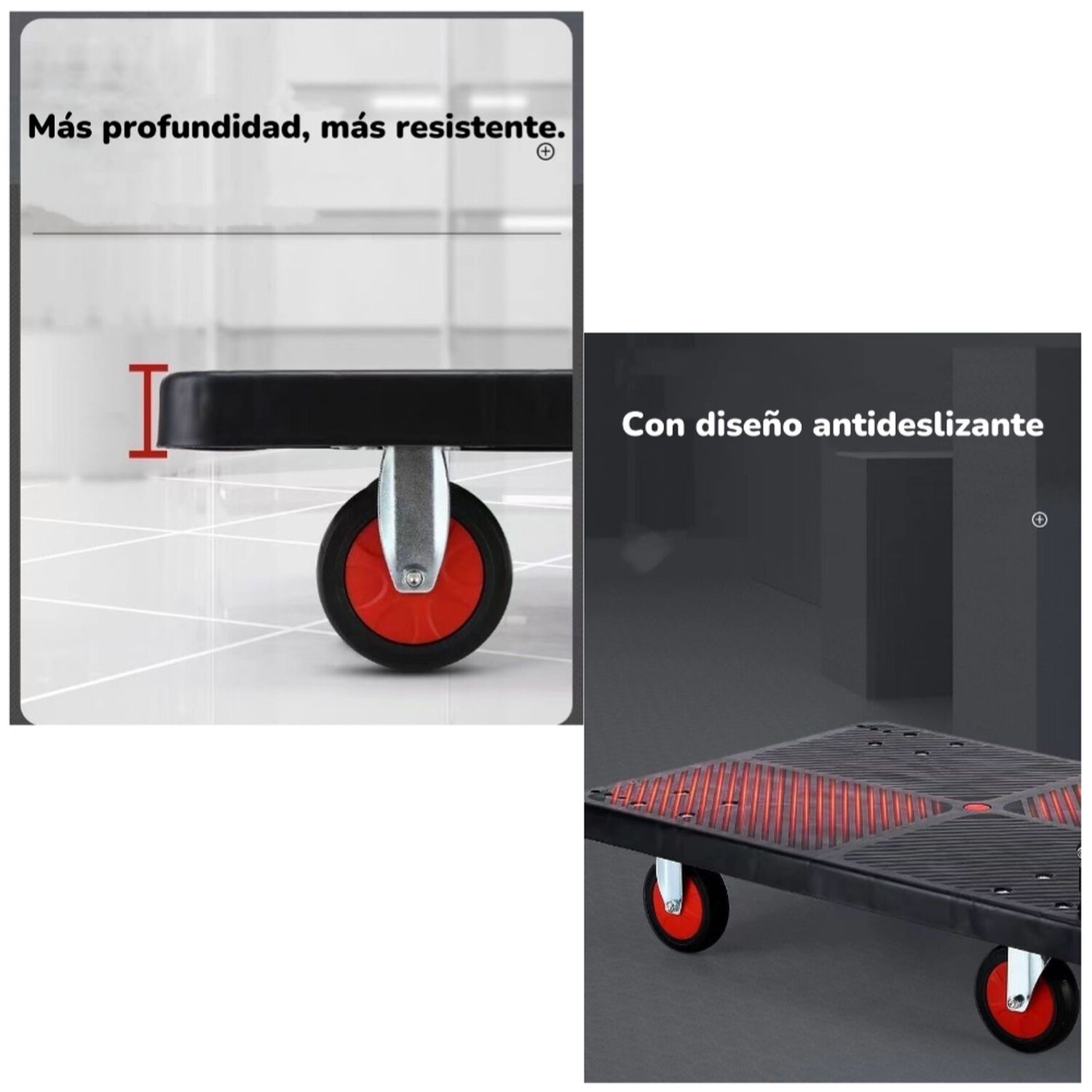 Carro De Carga Plegable Plataforma 500kg 90x60cm Lubabycas image number 12.0