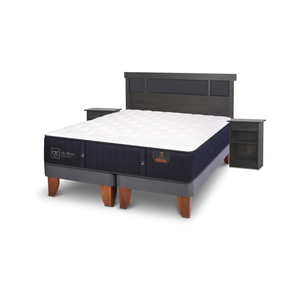 Cama Europea Cic Premium / King / Base Dividida + Set De Maderas image number 3.0
