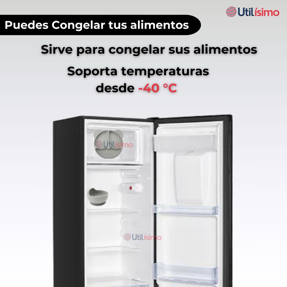 Set De Alimentación Bebé Silicona De Oso 6 Piezas Libre Bpa Color Gris image number 4.0