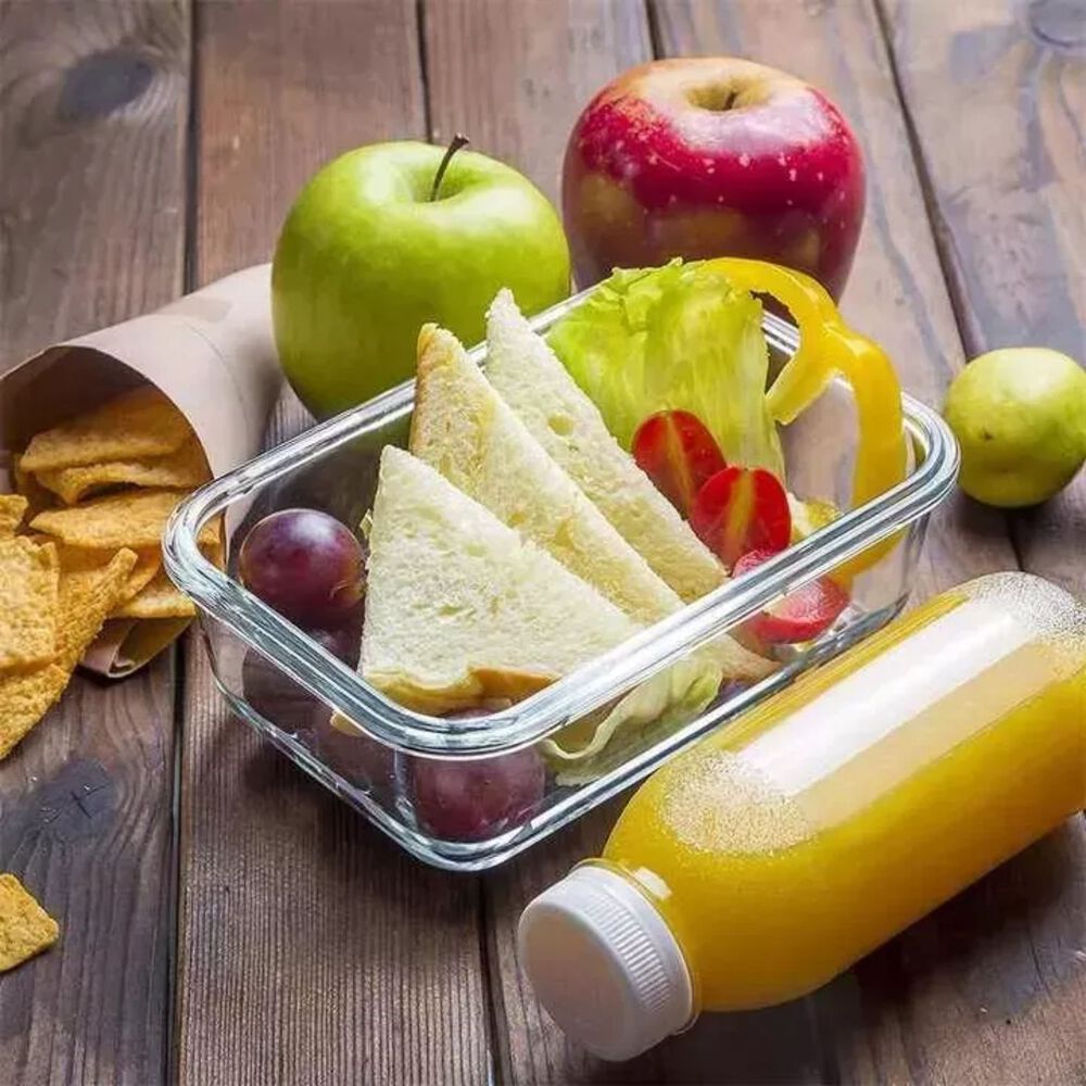 7 Taper Contenedores Herm&eacute;ticos Vidrio Templado Allegra Color Transparente image number 1.0