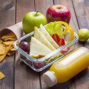 7 Taper Contenedores Herm&eacute;ticos Vidrio Templado Allegra Color Transparente