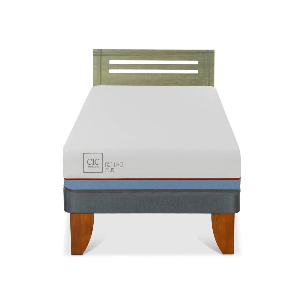 Cama Europea Cic Excellence Plus / 1.5 Plazas / Base Normal + Respaldo image number 0.0