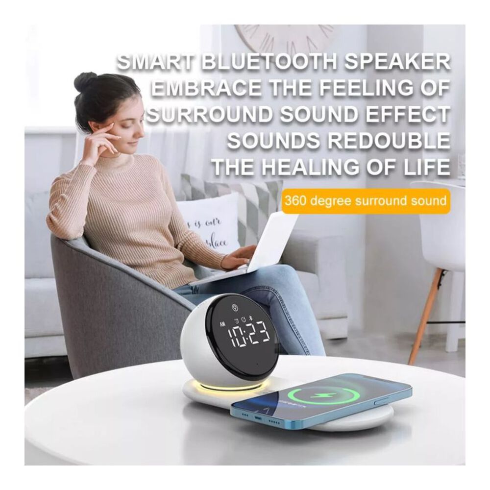 Cargador Reloj Inalámbrico Despertador Wireless Vidvie image number 2.0