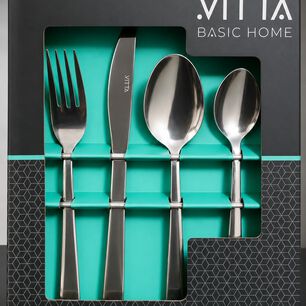 Set De Cuchilleria 24 Piezas Con Cuchillo De Carne Espesor 1.8 Mm Modelo Vigo Marca Vitta