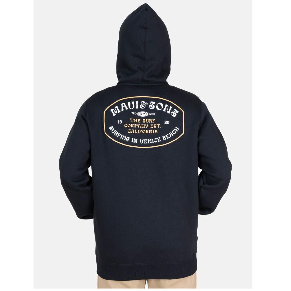 Poler&oacute;n Liso Con Cierre Cuello Redondo Con Capucha Hombre Maui And Sons image number 2.0
