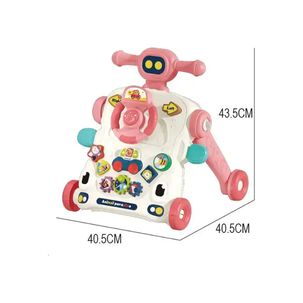Andador Caminador Beb&eacute; Musical Multifuncional 3 En 1 Rosa