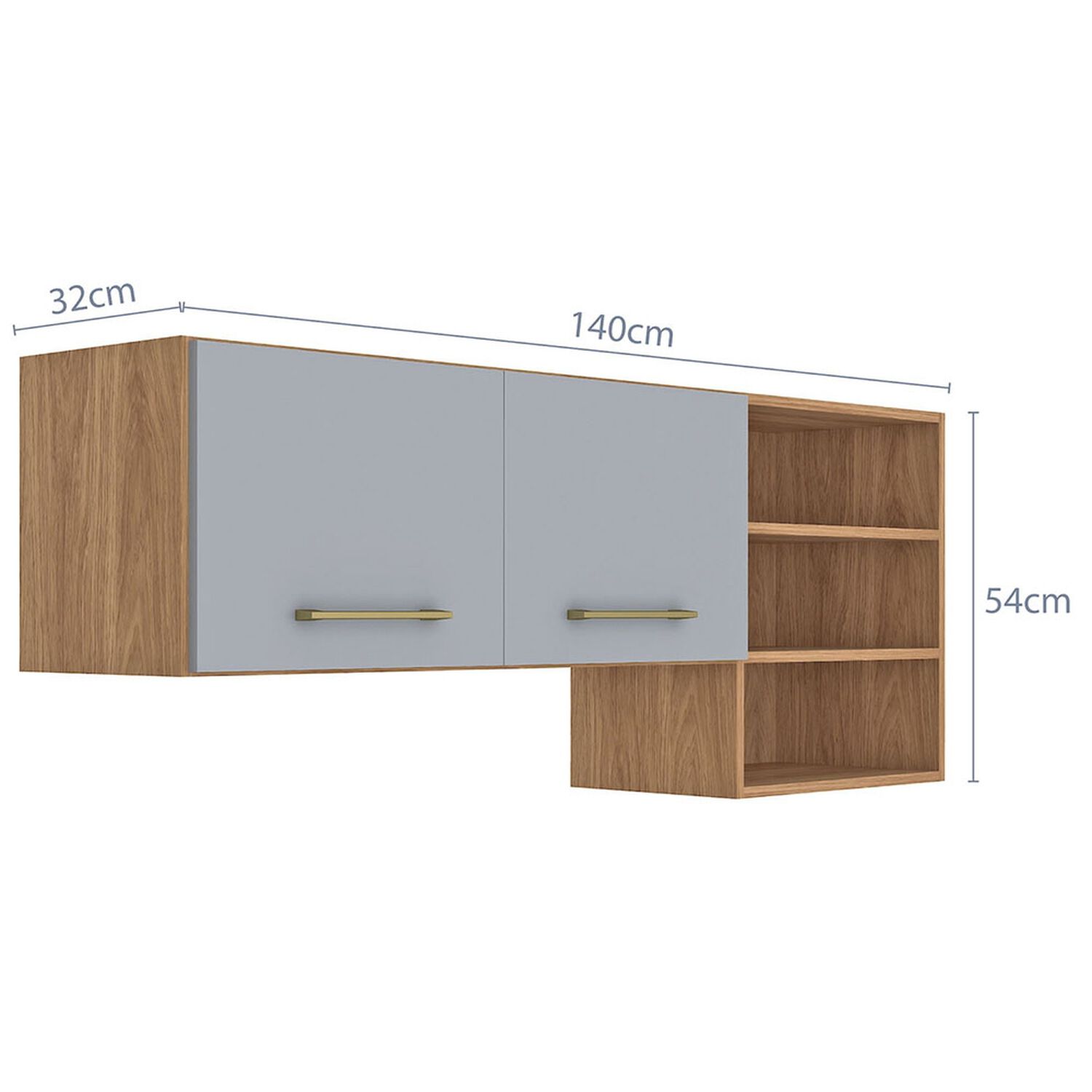 Mueble De Cocina Aereo Vekkahome Alba / 2 Puertas image number 1.0