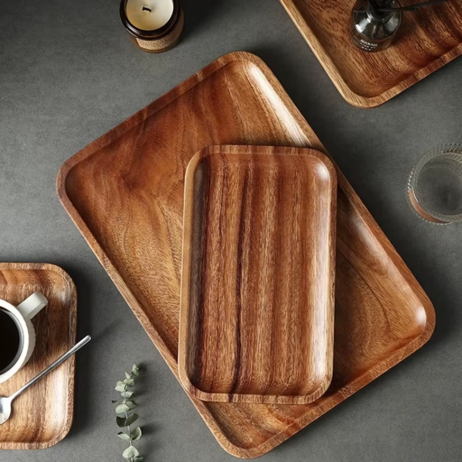 Tabla Aperitivo Madera Acacia 25 X 18cm Multiusos Cocina image number 1.0
