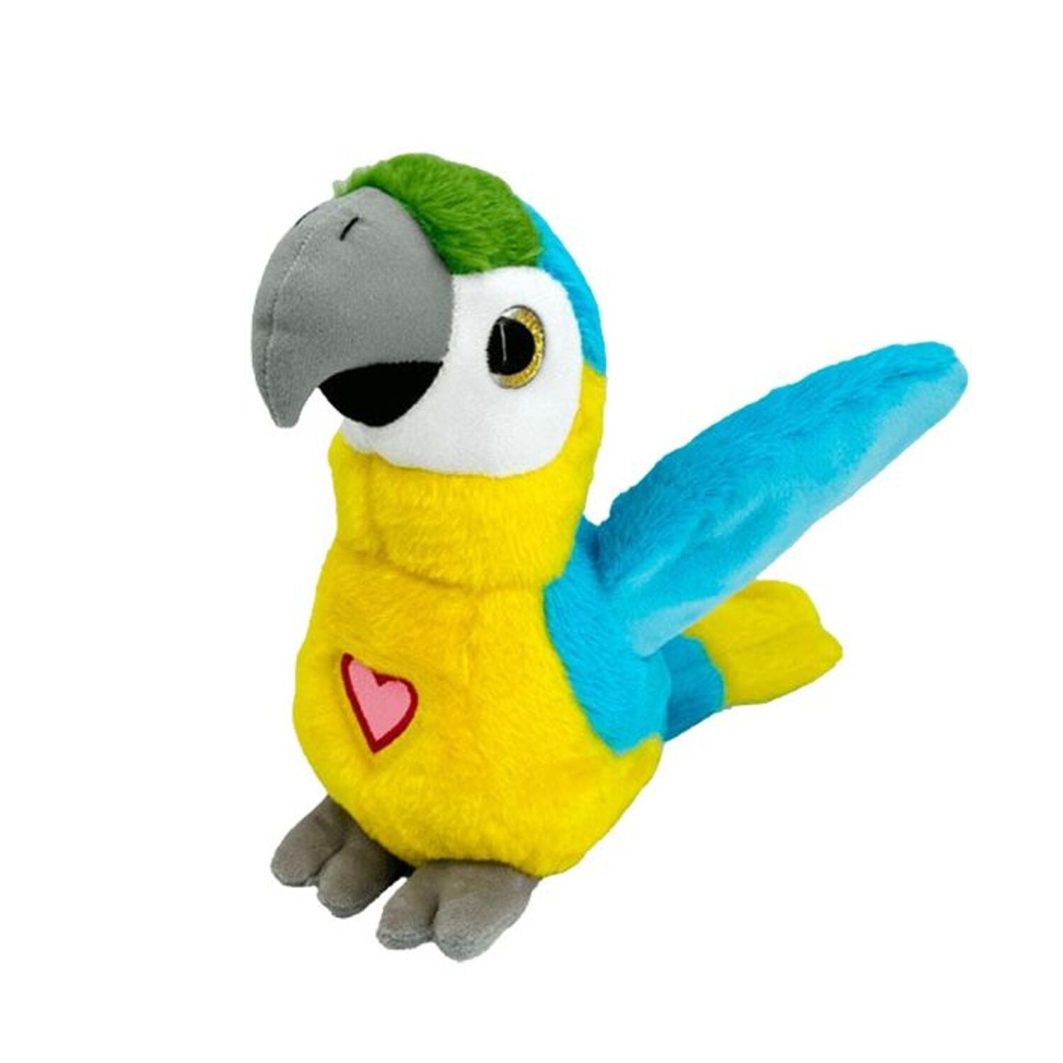 Peluche Repite Canta Aletea Happy Yappers Loro Azul Grande image number 0.0