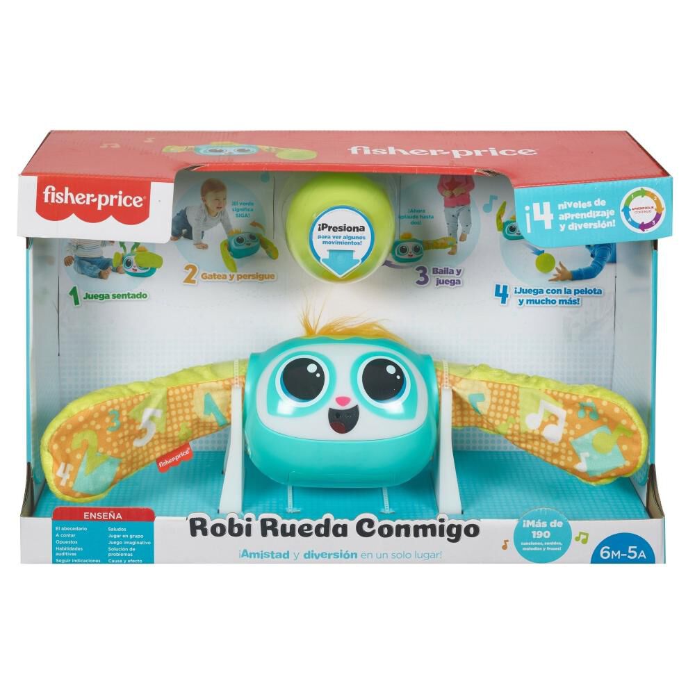Peluche Didáctico Fisher Price Robi Rueda Conmigo image number 7.0