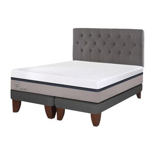 Cama Europea Cic Balance / King / Base Dividida + Respaldo