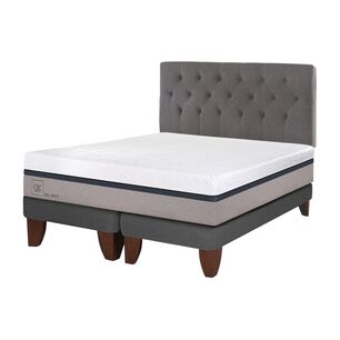 Cama Europea Cic Balance / King / Base Dividida + Respaldo