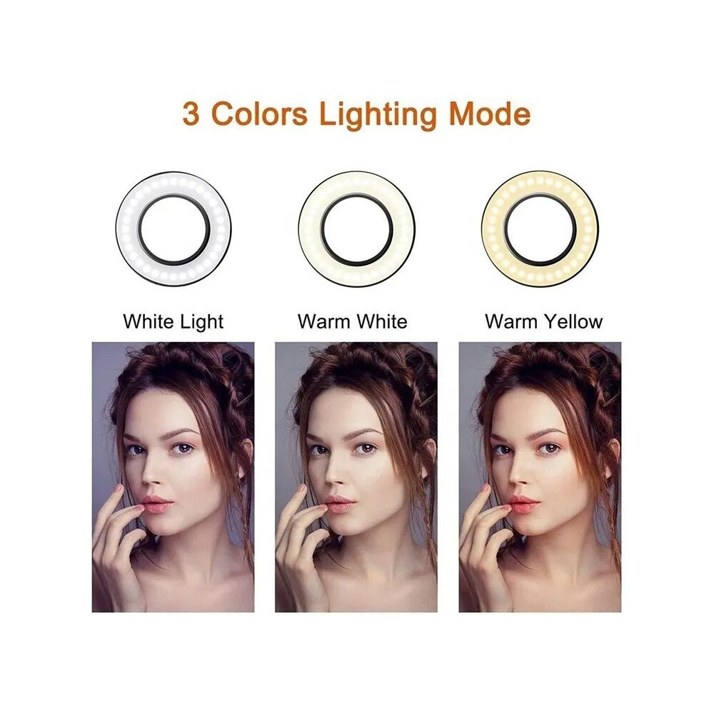 Aro De Luz Para Streaming Con Soporte Tipo Clip Sr134 Pro image number 13.0