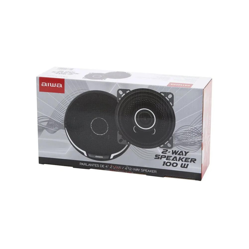 Pack 2 Parlantes 4" 10cm Para Automovil Negro Taw-1022 image number 3.0