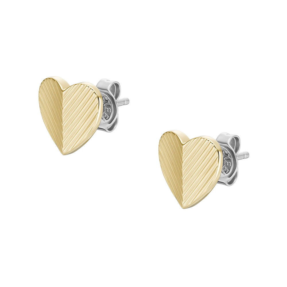 Aros Fossil Jf04654710 Dorado Mujer image number 2.0