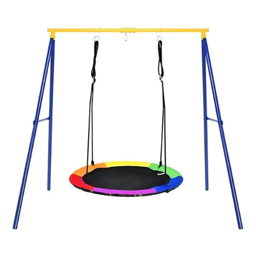 Columpio Redondo Multicolor Infantil Colgante Para Exterior image number 2.0