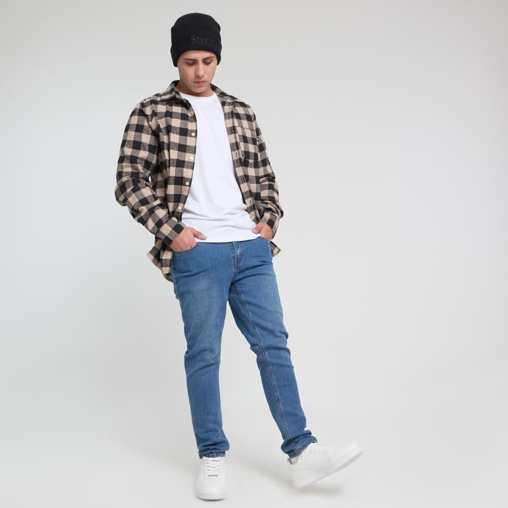 Jeans Lavado Tiro Medio Skinny Hombre Skuad image number 1.0
