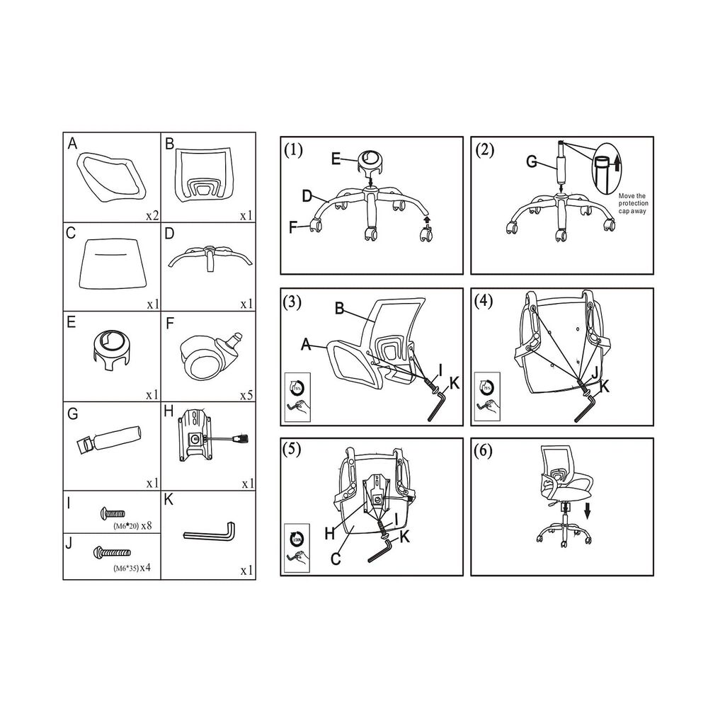 Silla De Oficina Ejecutiva Nueva York Ergonomica Respaldo Malla Gris Bm-520mg Arthome image number 6.0