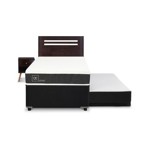 Divan Cic Ortopedic / 1.5 Plazas + Set De Maderas