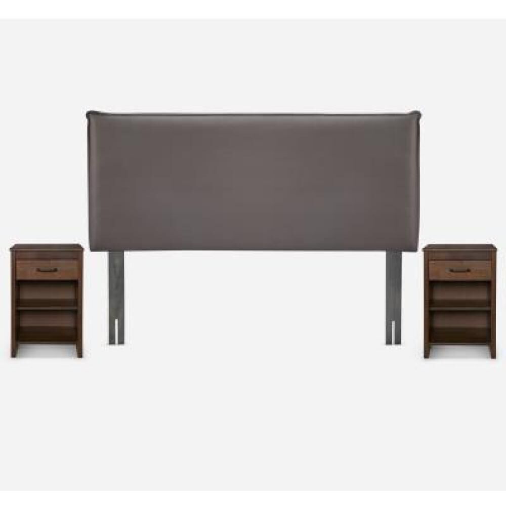 Cama Europea Rosen New Style 4 Plus / King / Base Dividida  + Set Maderas Maurice Chocolate image number 10.0