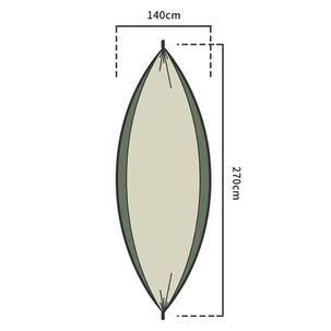Hamaca Para Acampar Viajes Resistente 270x140cm