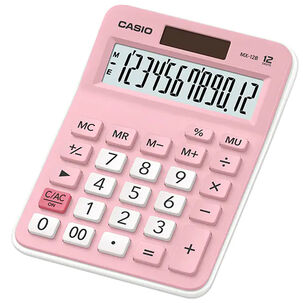 Calculadora De Sobremesa Casio Mx 12b Pk W Dc Rosa