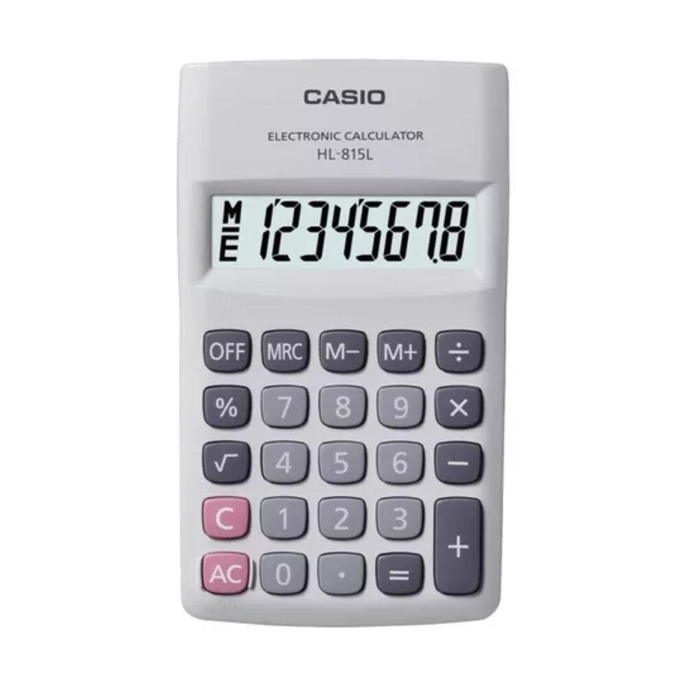 Calculadora De Bolsillo 8 Digitos Blanco Hl-815l image number 0.0