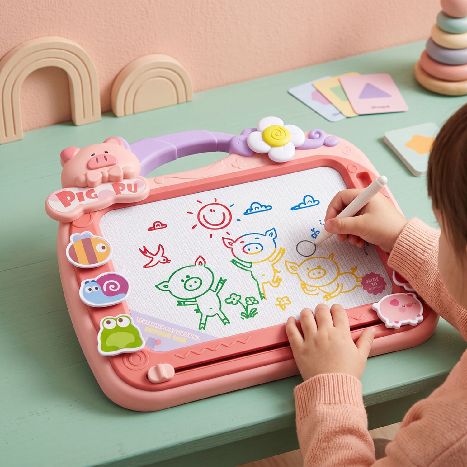 Pizarra Magica Magn&eacute;tica Borrable Para Ni&ntilde;os Ni&ntilde;as Divertida image number 32.0