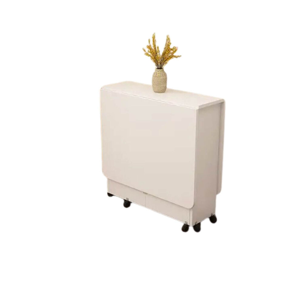 Mesa De Comedor Plegable Blanco 140x80x77 Cm image number 1.0