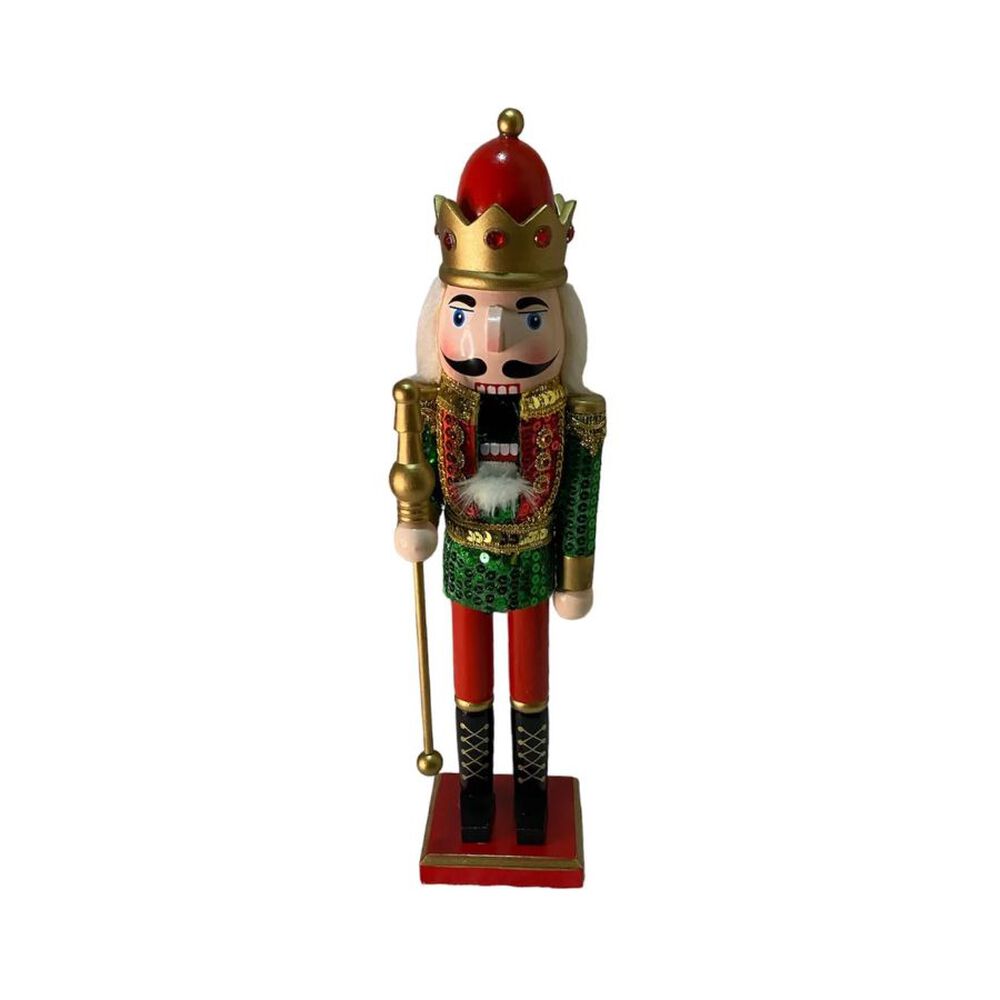 Cascanueces Navideño De Madera Decoración Abre Boca 38 Cm image number 0.0