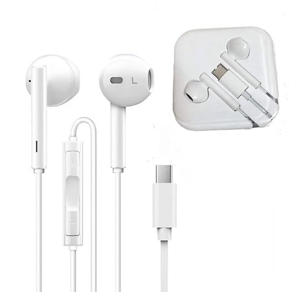 Aud&iacute;fonos Con Cable Y Microfono Entrada Tipo C Compatible Para Smartphone Celulares image number 0.0