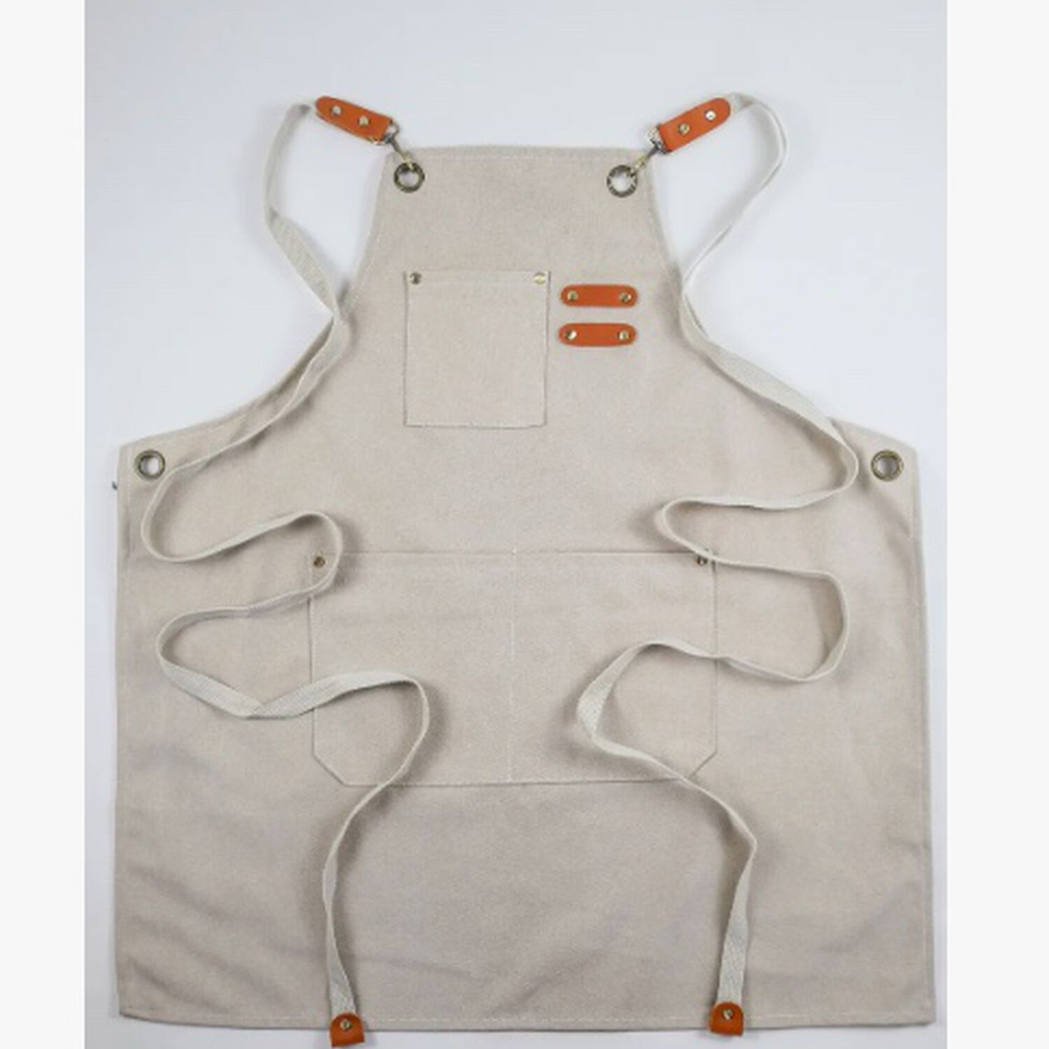 Pechera Delantal Barbacoa Beige image number 1.0