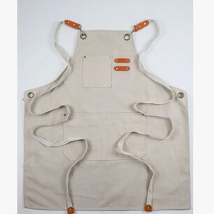 Pechera Delantal Barbacoa Beige