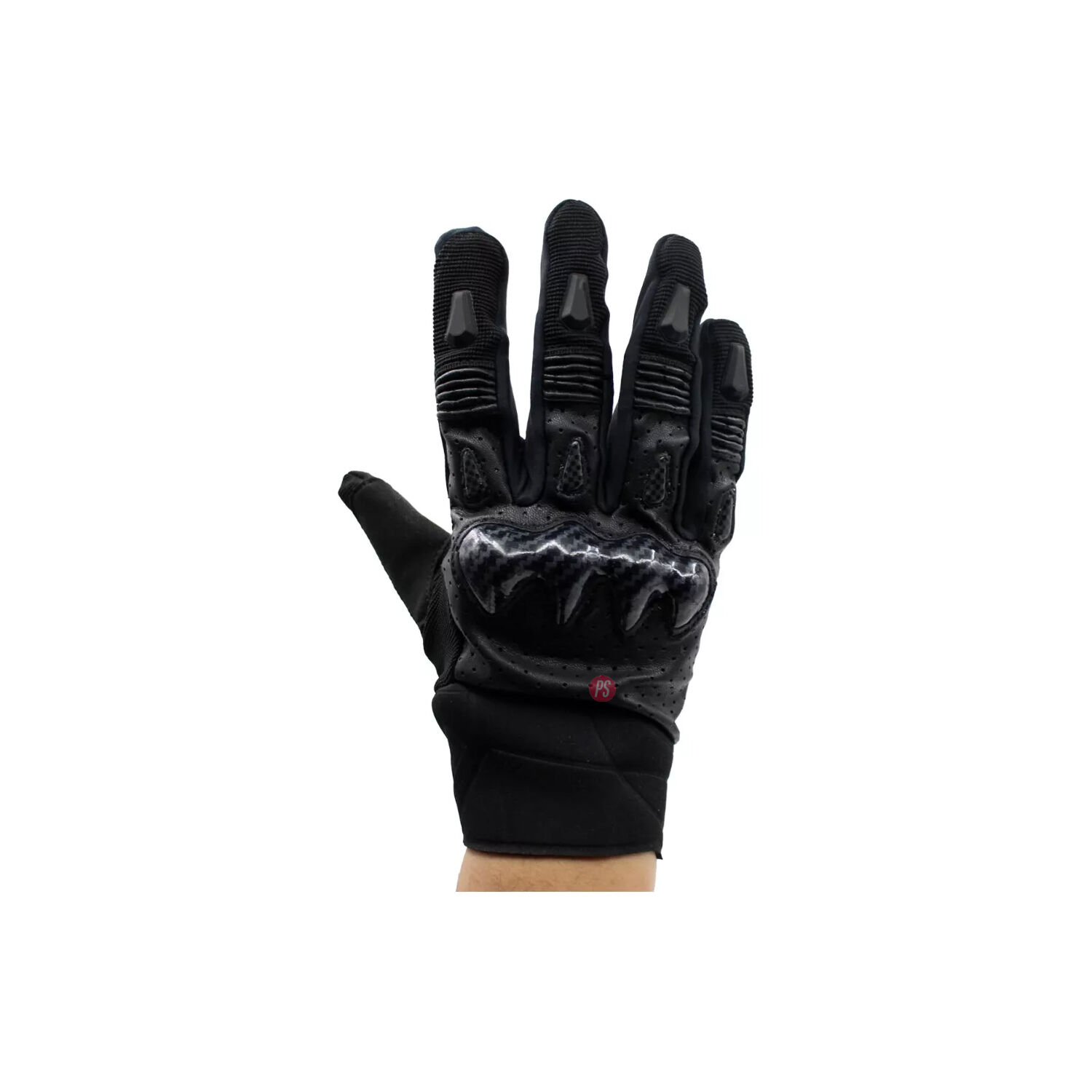 Guantes De Cuero Para Moto Transpirables - Ps image number 1.0
