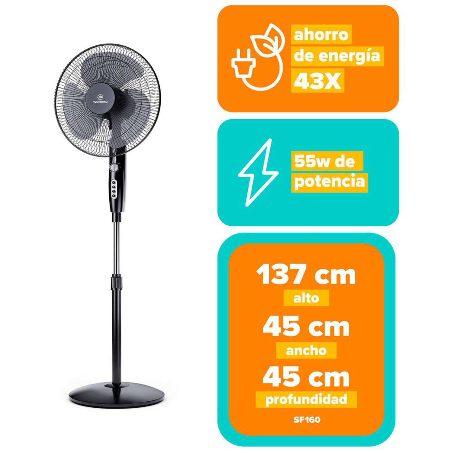 Ventilador Mademsa SF160 image number 7.0