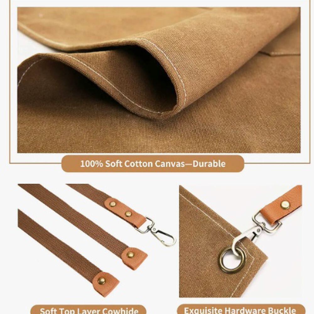 Pechera Delantal Barbacoa Marron image number 3.0