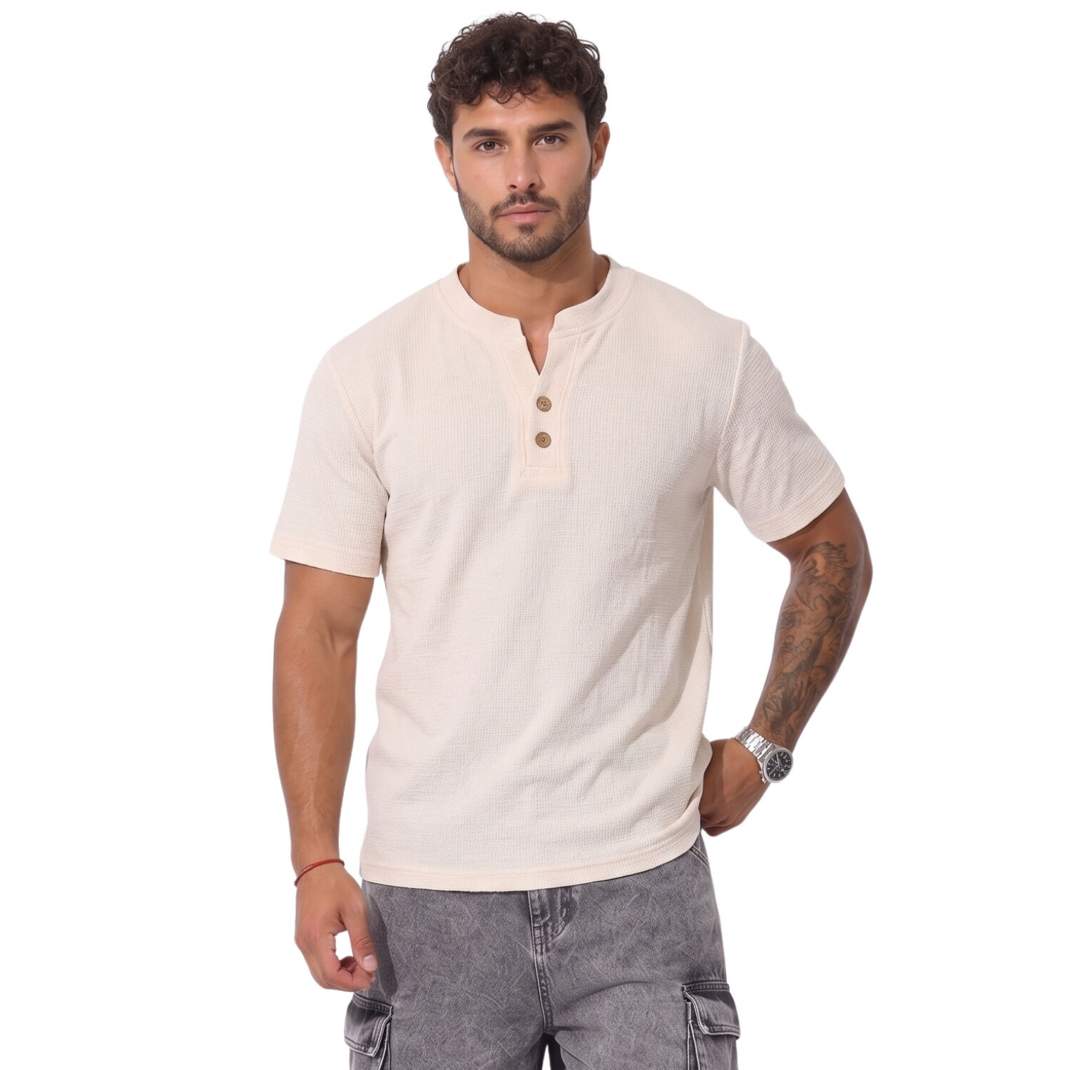 Polera Polo Hombre Textura Verano Dubai image number 0.0