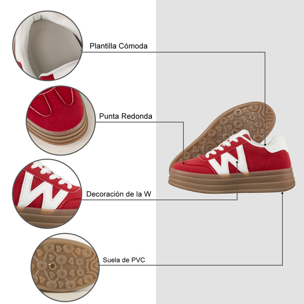 Zapatilla Casual Urbana Clasico Confort Mujer Weide Sl14 image number 7.0