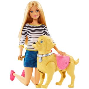 Muñeca Barbie Paseo De Perrito