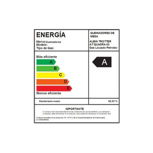 Encimera Gas Licuado Albin Trotter Quadra 60 Cm 4 Platos