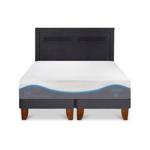 Cama Europea Cic Alaska / King / Base Dividida + Respaldo