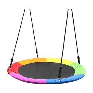 Columpio Redondo Multicolor Infantil Colgante Para Exterior
