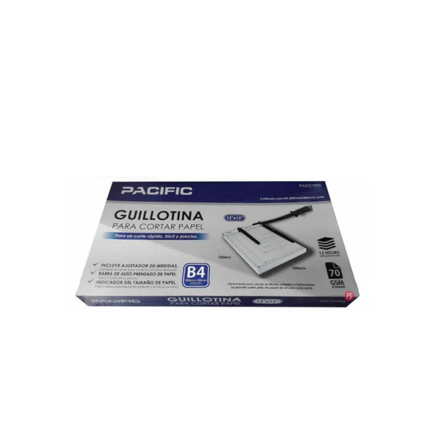 Guillotina 38x33 Corta Papel 12 Hojas - Ps image number 1.0