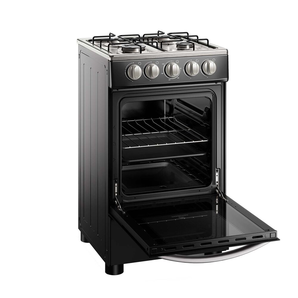 Cocina A Gas 4 Platos Mademsa Limpiaf&aacute;cil Fm4ip Negra image number 6.0