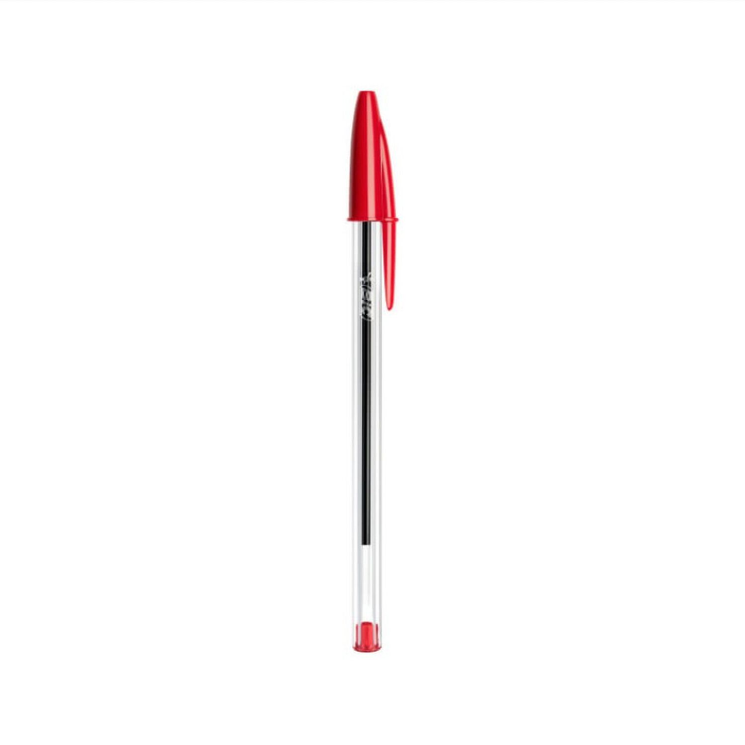 Pack 50 Cristal 1.0mm Punta Media Rojo Bic image number 2.0