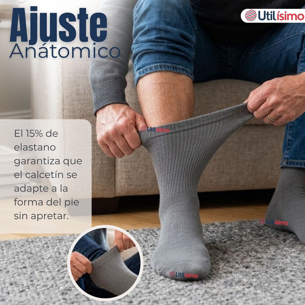 Pack 3 Pares Calcetines T&eacute;rmicos Corte Alto Hombre Surtidos image number 6.0