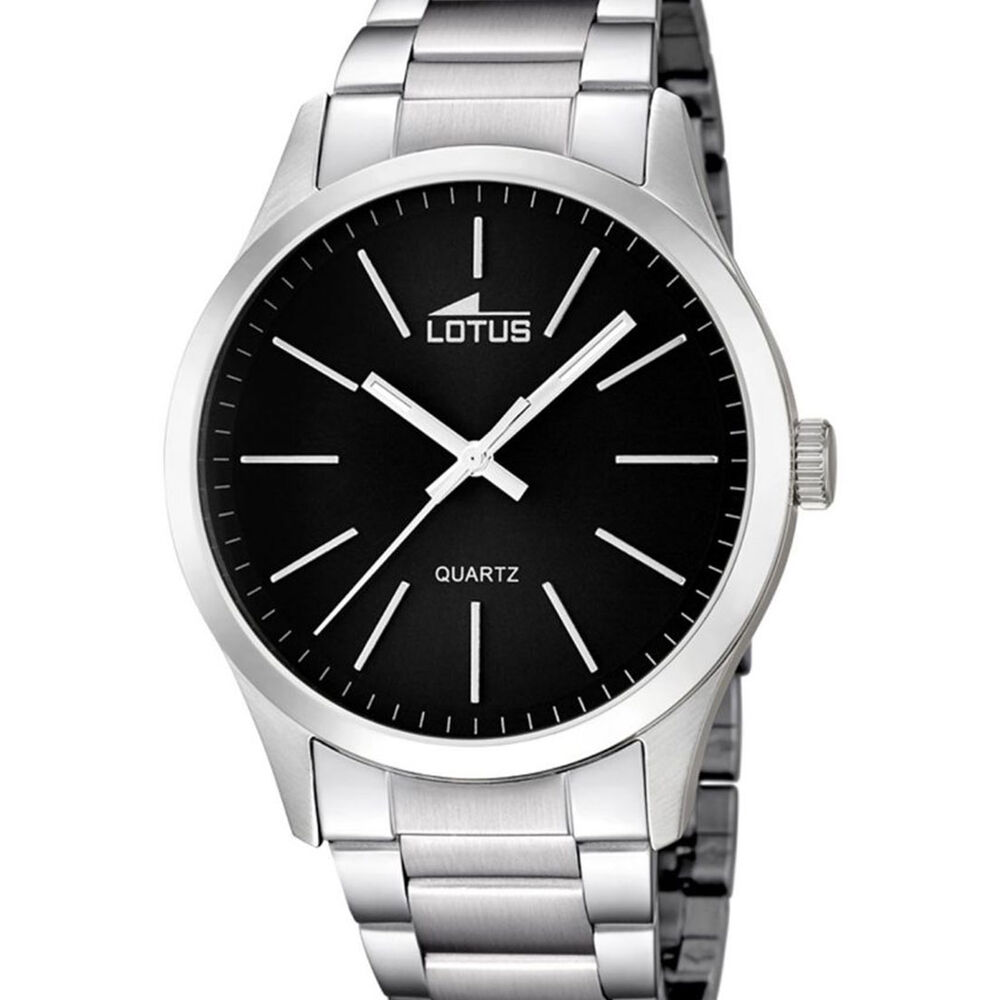 Reloj 15959/3 Lotus Negro Hombre Minimalist image number 0.0