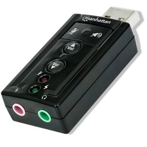 Tarjeta De Sonido Usb Con Audio 7.1 Hd Manhattan 152341