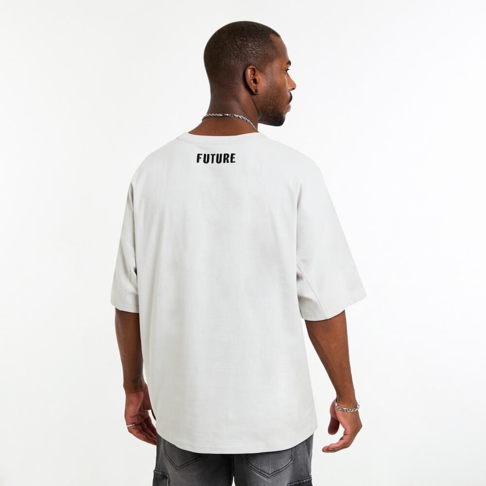 Polera Oversize Manga Corta Cuello Redondo Hombre Rolly Go image number 3.0